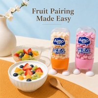 Aimo Fruity Baby Jelly Bean Protein Probiotics, biscuits semi-mous au goût sucré pour enfants, texture moelleuse, 16g, carton, 12 mois de conservation