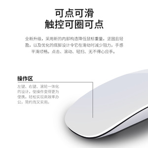 Wireless Bluetooth <b>Mouse</b> <b>For</b> Mac Laptop Desktop <b>Computer</b> Ergonomic Design 10M Range White Black Color Options - Product Image 3