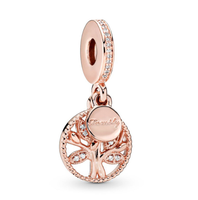 Pendentif en alliage à breloques en or rose bon marché en gros pour la fabrication de bijoux Bracelets de bricolage en perles Collier Accessoires en vrac