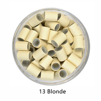 Vente en gros 402025 anneau d'extension de cheveux 1000 pièces/bouteille boucle cheveux silicone anneau aluminium silicone micro perles