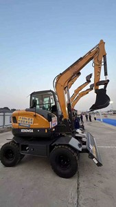 Excavatrice compacte sur roues de marque chinoise de premier plan XE60WGA, capacité de la benne de 0,21 m³, haute efficacité opérationnelle, puissance de 35,9 kW, 3550 mm de profondeur maximale - Product Image 6