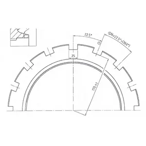 Wellenmutter C45 thép tùy biến con dấu CNC