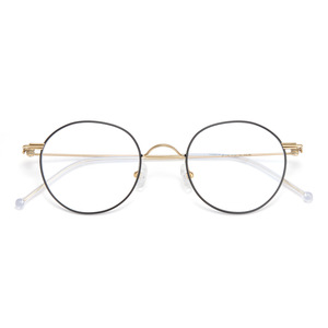 Monturas de gafas redondas de titanio puro Danyang con lentes acrílicas y almohadillas nasales ajustables para adultos, verano 2023 - Product Image 1