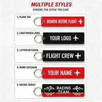 Etiqueta de tela personalizada para equipaje de vuelo, de doble cara, con logotipo bordado, servicio integral, venta al por mayor del fabricante