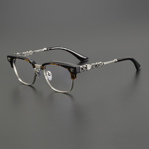 <span class=keywords><strong>Gafas</strong></span> Redondas sin Marco con Cruz de Corazón Cromada, Estilo Retro Clásico de Príncipe - Product Image 2