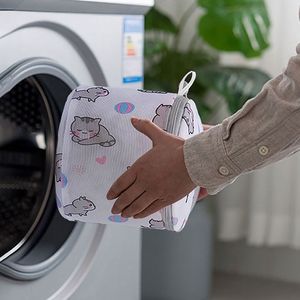 Bolsa de Lavandería con Estampado de Gatos, Venta al Por Mayor Directa de Fábrica, Bolsa de Malla de Gran Capacidad para Ropa y Lencería - Product Image 5
