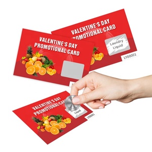 บัตรขูดรางวัลแบบกำหนดเอง พิมพ์ลายตามสั่ง ของขวัญลดราคา กระดาษขูดเคลือบ UV รูปทรง ขนาด ออกแบบฟรี สำหรับยุโรป - Product Image 5