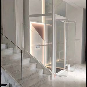Роскошный дом из нержавеющей стали Вертикальная платформа лифтовая лестница лифт для людей с ограниченными возможностями с дистанционным управлением для домашнего использования - Product Image 5