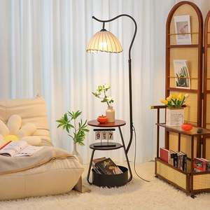 Lampada da Terra Moderna per Soggiorno, Lampada Atmosferica per Divano e Camera da Letto, Tavolo e Lampada da Terra in Un Unico Pezzo, Costruzione in Ferro Impermeabile - Product Image 5