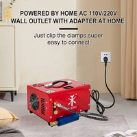 Compresseur PCP TUXING NOUVEAU modèle avec convertisseur 12V intégré, sans huile, pour gonflage de réservoirs d'air de voiture et de paintball, 4500psi/300mpa/30mpa