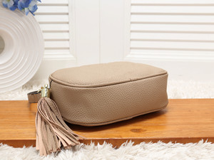 Nouveaux sacs à bandoulière en cuir mini avec pompon 2024, sacs à bandoulière en cuir pour femmes, bandoulière de guitare - Product Image 3