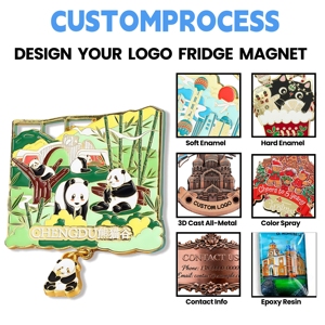 סיטונאי מקרר מותאם אישית ארצות הברית מזכרות מתנות פוליריזה מתכת מותאמת אישית 3d מקרר מגנט - Product Image 3