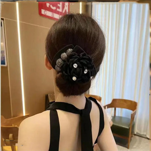 <span class=keywords><strong>Pince</strong></span> à <span class=keywords><strong>chignon</strong></span> élégante en forme de rose, douce, pour coiffure quotidienne, pour femmes, maintien sûr, accessoires capillaires - Product Image 4