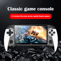 Console de jeu vidéo portable X9, écran HD 5,5 pouces, double joystick, sortie TV, plus de 6200 jeux, 8 Go, multi-simulateurs, rechargeable, prend en charge les cartes TF