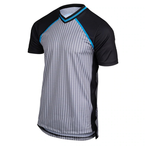 Custom scheidsrechtershirts voor heren & dames, sublimatie basketbal shirt met strepen, scheidsrechtertenue - Product Image 4