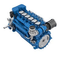 Moteur marin diesel Baudouin 12 M26 à 12 cylindres refroidi par eau, moteur embarqué V12