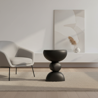 Table basse moderne et créative en galets blancs mobiles pour salon, meubles de maison
