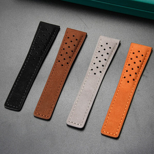 Adecuado para relojes TAG <span class=keywords><strong>Heuer</strong></span> con orificios de ventilación y cierre desplegable de 20, 22 y 24 mm. - Product Image 2