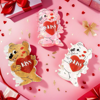 Pince à cheveux en PVC motif ours mignon et requin, pour usage quotidien, pour la Saint-Valentin, pour femmes, pince à griffes décontractée, marque Sheyi, personnalisable