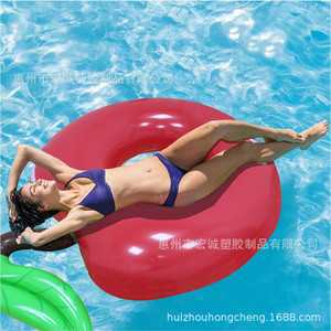 Inflatable Cherry Swimming Ring 120Cm Red Floating Bed For Adults Water Play Pool Accessory - Product Image 3