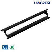 Panel Patch UTP 24 Port dengan Bingkai Depan Lepas Pasang, Penjepit Pegas, Pengatur Kabel Belakang, 1U, Panel Keystone Tanpa Keystone