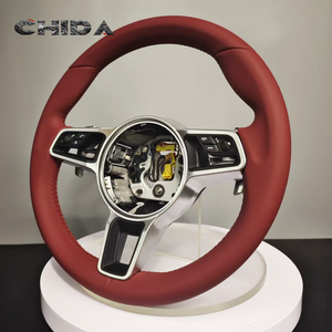 Volant en cuir rouge de nouveau Style pour modèles Por-<span class=keywords><strong>sc</strong></span>-he <span class=keywords><strong>911</strong></span> Boxster 987 996 Cayenne 957 958 Cayman 981 Panamera Macan - Product Image 2