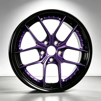 Vente flash - Jantes forgées bicolores 19-22 pouces 5x120 5x114.3 - Jantes multi-branches violettes - Jantes en alliage modifiées pour McLaren P11