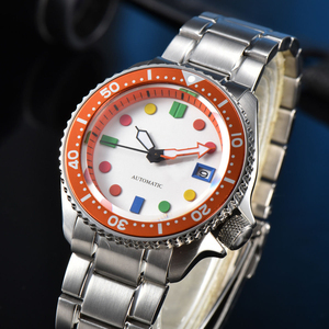 Montre-bracelet automatique pour homme personnalisée, luxe, verre saphir, étanche, acier inoxydable, mécanique, <span class=keywords><strong>Seiko</strong></span>, luminescente - Product Image 3
