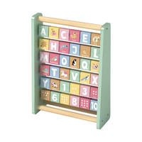 Tortuga de madera Mano Push Pull Cart Cuerda Juguete Rompecabezas para niños Torre de apilamiento Push Pull Toy