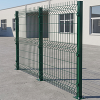 Panneaux de clôture de jardin 3D en acier galvanisé thermolaqué noir sur mesure, treillis et portails d'extérieur revêtus de PVC