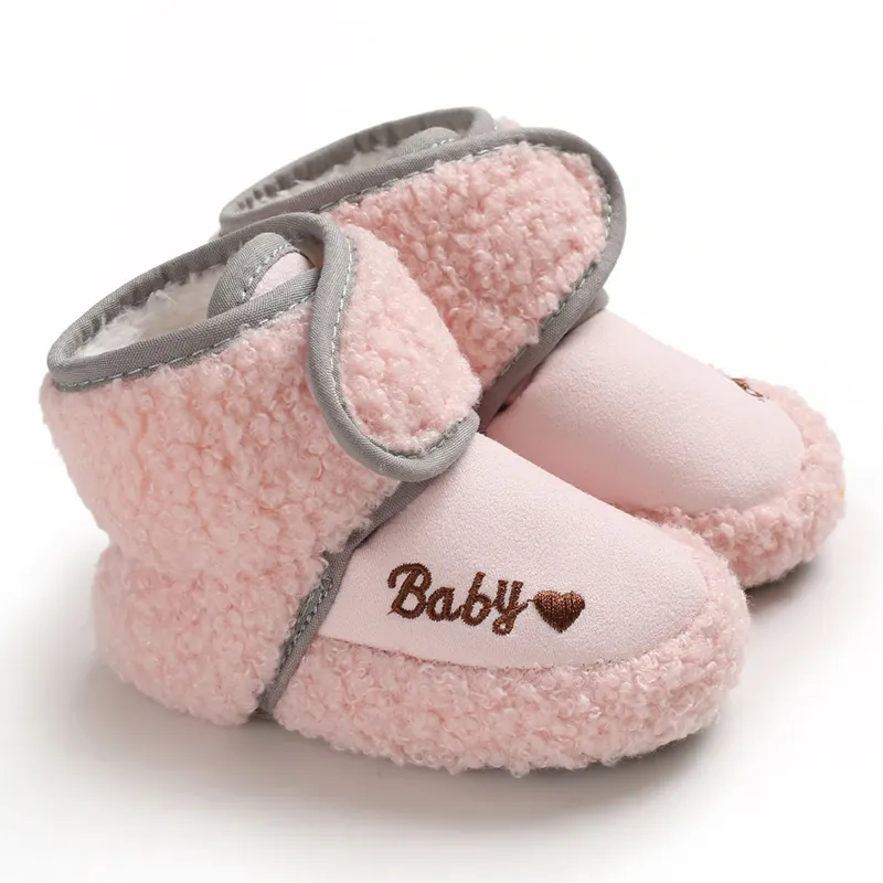 Baru Lahir Bayi Sepatu Balita Gadis Anak Laki-laki Musim Dingin Hangat Boots DROP Shipping Bayi Fashion Bayi Kecil Bulu Kapas Sole Crib Sepatu