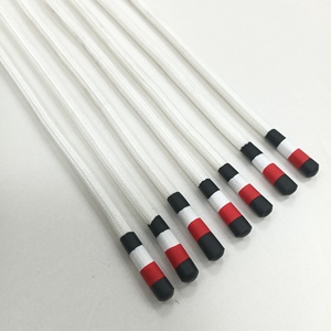 Cordon de serrage personnalisé à extrémité trempée avec embouts en silicone, cordon de vêtement, lacets, vestes, cordon de serrage en polyester - Product Image 4