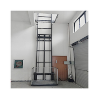 Plateforme élévatrice industrielle personnalisée à rail de guidage, élévateur vertical à entraînement hydraulique, télécommande électrique, hauteur de levage 3m