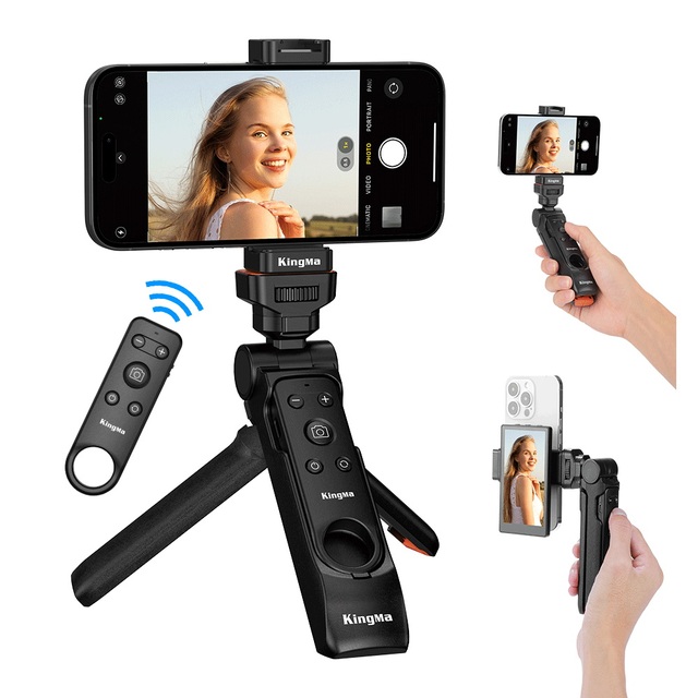 KingMa Detachable Wireless Vlogging Tripod Grip for iphone 11 12 13 14 15