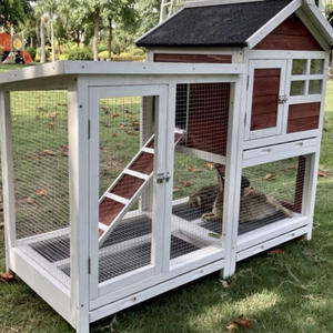 Gallinero de madera para mascotas de moda, conejera de conejo grande para <span class=keywords><strong>gallina</strong></span> Chook, hámsteres, Hurón, deslizamiento Horizontal - Product Image 4