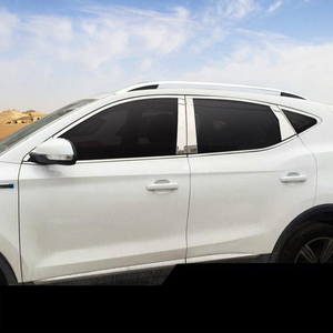Decoración de adornos de ventana de coche de acero inoxidable para <span class=keywords><strong>MG</strong></span> <span class=keywords><strong>ZS</strong></span> <span class=keywords><strong>EV</strong></span> 2017 2018 2019 2020 <span class=keywords><strong>2021</strong></span> 2022 2023 accesorios de ventana Kit de estilo automático - Product Image 2