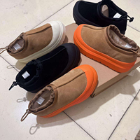 Bottes d'hiver en cuir, chaudes et douces, chaussures en coton, caoutchouc, mode, luxe, designer, haute qualité, plateforme épaisse, bottes de neige