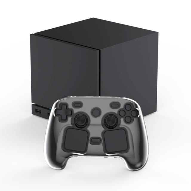 Crystal Clear Hard Shell case for Steam Controller Dustproof PC Protective Case High Transparency Storage Box