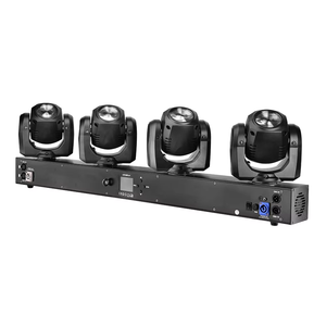 Projecteur de scène à tête mobile 4x32W 4-en-1 RGBW, rotation sans fil, contrôle individuel, éclairage DJ tout-en-un pour fêtes, discothèques et scènes - Product Image 5
