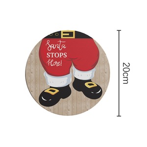 Nuevo Colgante Navideño de Madera con Estampado de Papá Noel, Decoraciones Navideñas, Adornos para Puertas y Habitaciones, Venta al por Mayor - Product Image 4