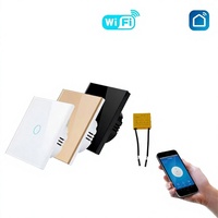 Interrupteur intelligent Wi-Fi de style graffiti russe, à fil unique, contrôle à distance via application, programmation, compatibilité avec les assistants vocaux