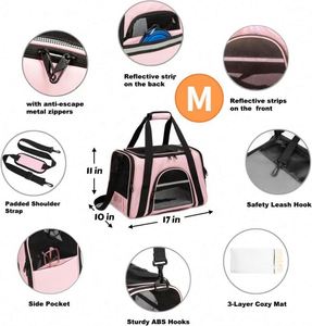 Muestra Gratuita de Transportadora para Mascotas, Transportadora para Perros y Gatos Aprobada por Aerolíneas, Transportadora Plegable de Lados Blandos Aprobada por la TSA para Mascotas Medianas y Grandes - Product Image 4