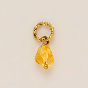 Новые DIY-шармы из нержавеющей стали 2025 года: модные ювелирные изделия на заказ, бусины-подвески с камнями по месяцу рождения, покрытие PVD 18К золотом для изготовления украшений - Product Image 6