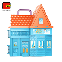 Vente en gros 26 pièces Ensemble de soins pour animaux de compagnie Sac à bandoulière Maison pour animaux de compagnie Clinique vétérinaire Jouets de simulation pour enfants
