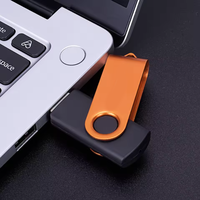 Flash Drive OEM 4in1 Swivel Micro USB & Type-C 1GB-2TB Logo Kustom Metal Thumb Drive