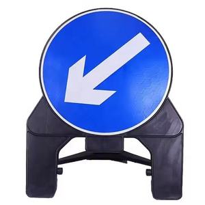 للطي المحمولة عاكس السلامة تحذير البناء اتجاه الطريق السهم البلاستيك مؤشر العرض علامات مجلس المرور - Product Image 1