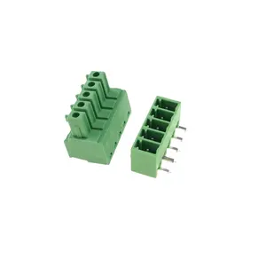 15EDG 2EDGK 2EDGR Straight or Right Angle Through Hole PCB 2.54 3.5 3.81 5.0mm Male Female Screw Terminal Block