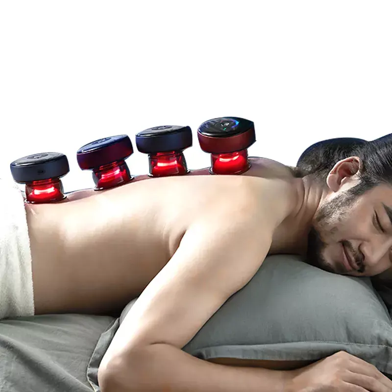 2023 produits de vente chauds dispositif de ventouses sous vide de chauffage électrique tasse de massage de traitement intelligent