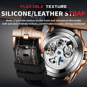 Montre Homme Squelette Automatique Mécanique Tourbillon Étanche Grand Cadran Saphir Lumineux Haute Qualité Marque GELATU pour le Dropshipping - Product Image 2