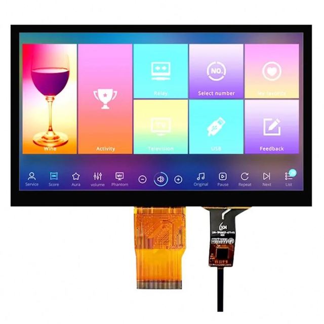 7 Inch IPS TFT LCD Display Screen 50PIN Capacitive Touch Screen, Industrial Display, RGB Interface Resolution 1024 * 600